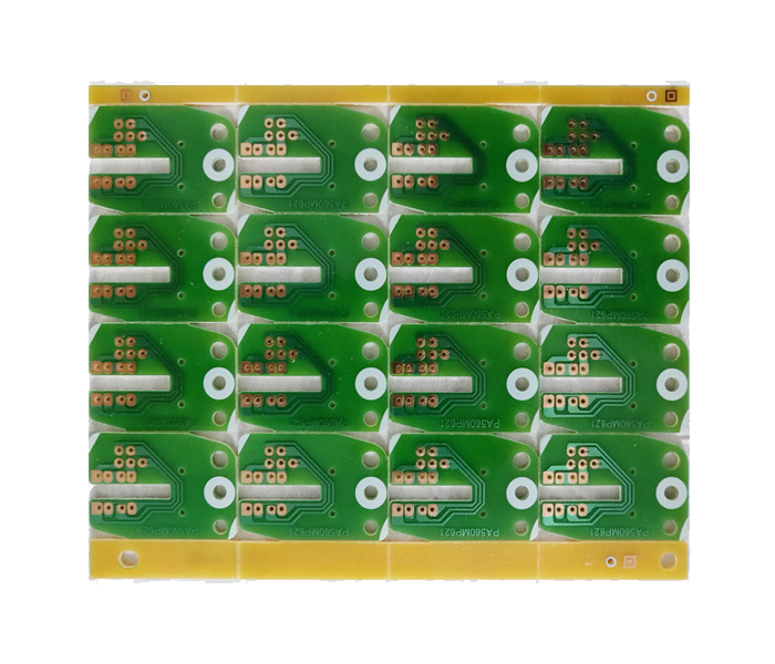 Single side board with complex routing